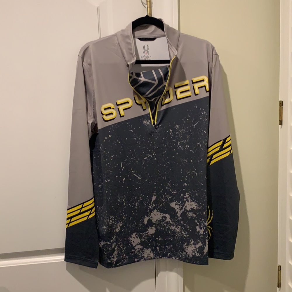 NWT Spider zip long sleeve T